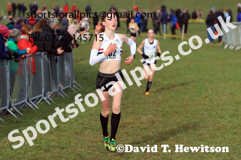 Girls Under-15s 2024 Northern Cross Country Champs., Sedgefield. Photo: David T. Hewitson/Sports for All Pics
